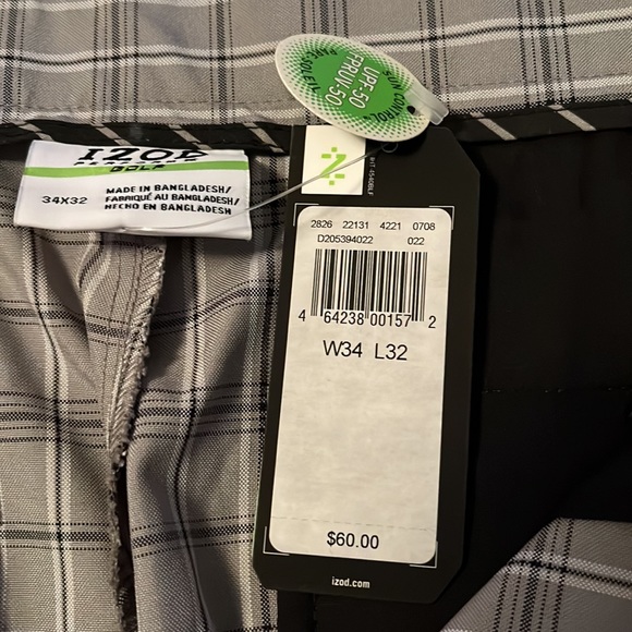 IZOD men’s golf pants.  34x32. New with tag. - Picture 5 of 7
